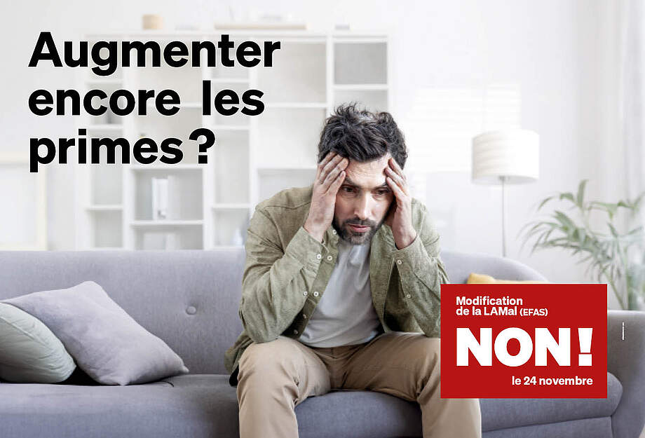Augmenter encore les primes ? NON à EFAS le 24 novembre 2024